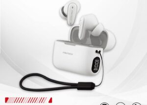 FAN-TW13-WH WHITE Fantech Wave 13 TWS Bluetooth Earbuds Fantech Wave 13 True Wireless TWS Earphone Bluetooth 5.3 Earbuds with Build-in Digital Display - 10mm Immersive Audio Driver , Dual Diaphragm for Clear Phone Calls & Sports Activities , Type-C Charging Plug - WHITE