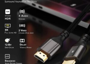 10 meters 8K HDMI to HDMI Cable 48Gbps Ultra High Speed HDR