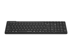 FBK27C Bluetooth or Dongle Wireless Keyboard FBK27C A4tech Bluetooth & 2.4G Rechargeable Keyboard (FBK27C AS) - Dual Connectivity, QuietKey Technology, Multi-Device Pairing, Ultra-Slim Keycaps, for Windows, Mac, iOS, Android