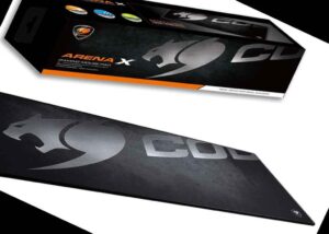 CGR-ARENA-X COUGAR GAMING MOUSE PAD ARENA X Extra large COUGAR GAMING MOUSE PAD ARENA X - Extra large surface - Laser and optical mice - Superior durability - Stitched edge Surface Pro Gaming + Thickness 5mm ; 1000 x 400 x 5 mm BLACK