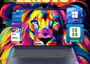 82XF001TUS i7-1355U 16 inch Touchscreen 16GB RAM WIN 11 LENOVO IdeaPad Slim 5 16IRL8 | Intel® Core™ i7-1355U | 16GB DDR5 RAM ; 512GB SSD | Intel® Iris® Xe Graphics | Touchscreen 16 inch WUXGA IPS Display | Windows® 11 | Backlit Keyboard | Abyss Blue 