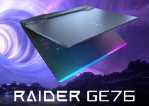 9S7-17K424-871 MSI RAIDER GE76 12UE i9-12900H RTX 3060 17 in MSI RAIDER GE76 12UE-871 Intel® Core™ i9-12900H | 16GB DDR5 RAM ; 1TB SSD | RTX™ 3060 ; 6G | Windows 11 | 17.3 inch FHD IPS Display 144Hz | SteelSeries per-Key RGB Keyboard | Killer E3100G LAN | Titanium Blue