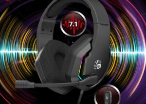 BLOODY-G260 bloody G260 GAMING HEADSET RGB SURROUND SOUND bloody G260 VIRTUAL 7.1 SURROUND SOUND GAMING HEADSET - 50 mm Speaker Unit - RGB Flow Backlight - Noise Cancelling Mic. - In-Line Controller - USB Plug Port - BLACK