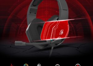 BLOODY-G260 bloody G260 GAMING HEADSET RGB SURROUND SOUND bloody G260 VIRTUAL 7.1 SURROUND SOUND GAMING HEADSET - 50 mm Speaker Unit - RGB Flow Backlight - Noise Cancelling Mic. - In-Line Controller - USB Plug Port - BLACK