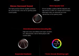 BLOODY-G521S bloody G521S RGB Gaming Headset Omni Noise-Canceling Mic bloody G521S RGB Gaming Headset , 50 mm speaker , Omni-Directional Noise-Canceling Mic. , Suspended Headband , 7-Color Circular Breathing Light , 230 cm USB Cable - Sliver Black 