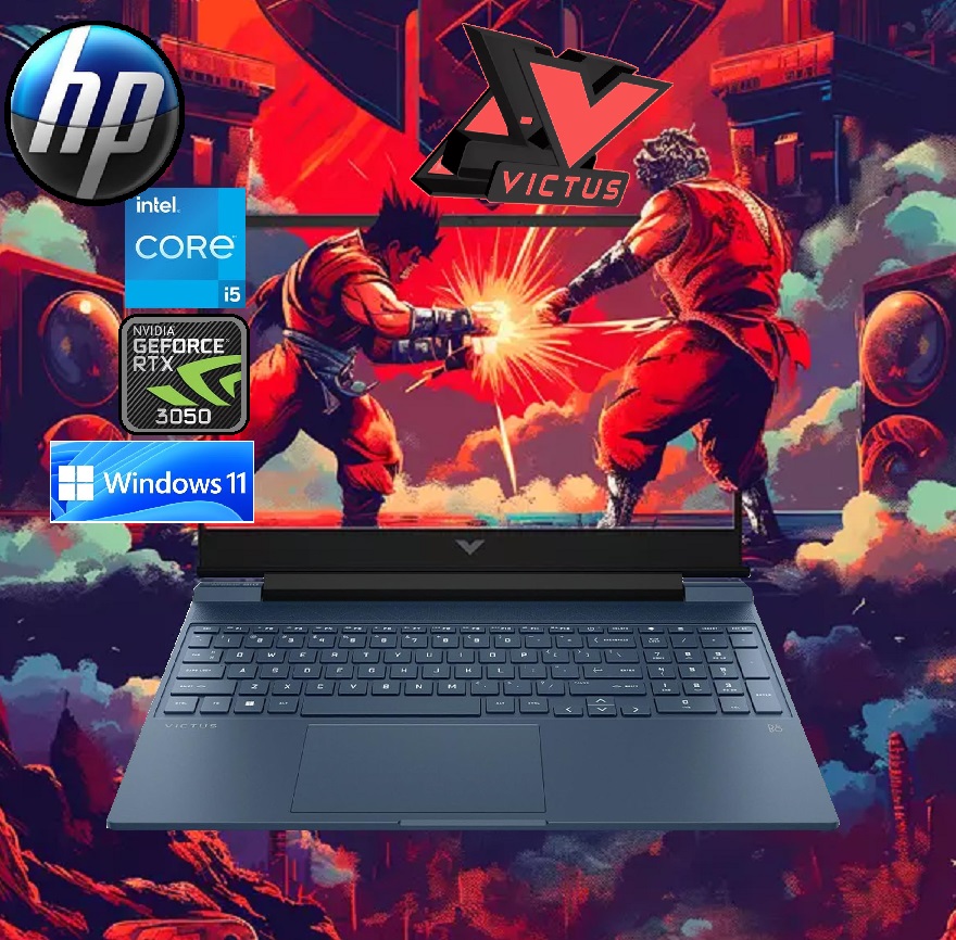 9T9R8UA#ABA hp Victus 15-fa0033dx i5-12450H RTX 3050 hp Victus Gaming Laptop 15-fa0033dx  Intel® Core™ i5-12450H | 8 GB DDR4 RAM ; 512 GB SSD | RTX™ 3050 , 4 GB | 15.6" FHD Display 144 Hz | Windows 11 | Backlit Keyboard | (9T9R8UA) Performance Blue