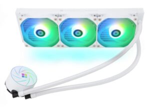 TL-C12CW-S-360 WHITE Aqua Elite 360 ARGB CPU Liquid Cooler TAqua Elite 360 WHITE ARGB sync Water Cooling CPU Cooler, three 120mm PWM Fans, S-FDB Bearings, Suitable for AMD/AM4 AM5, Intel LGA115X/1200/1700/2011/2066 | WHITE