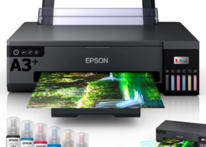 EPSON-L18050 EcoTank L18050 Ink Tank Photo Printer Epson EcoTank L18050 Ink Tank Photo Printer Borderless Printing (up to A3+) Up to 22 ppm | 6 Colour High yield ink bottles | Replaceable Maintenance Box  | USB 2.0 , Wi-Fi  , Interface | BLACK