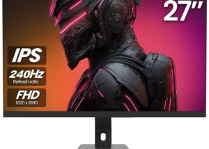 H2G27R240HD 27 Inch IPS FHD Gaming Monitor 1MS 240Hz H2G2 27 Inch IPS FHD Gaming Monitor 1MS 240Hz Refresh Rate , NVIDIA G-SYNC , Eye Care , HDMI , DisplayPort, Audio Port , Ergonomic Design ; Hight Adjustable Tilt  Swivel  & Pivot  , RGB Backlit - Black