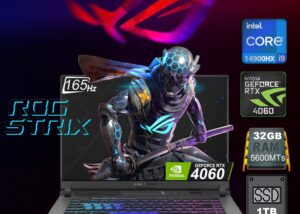 ROG Strix G16 i9-14900HX RTX 4060 16 inch ROG Strix G16 (2024) G614JVR Intel® Core™ i9 14900HX | 16GB DDR5 RAM ; 1TB SSD | RTX™ 4060 , 8GB | 16 inch WUXGA IPS Display 165Hz | 4-Zone RGB Keyboard  | DOS | Eclipse Gray