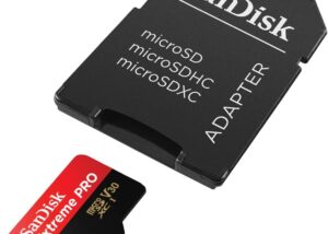 SDSQXCD-1T-GN6MA SanDisk 1TB Extreme PRO microSD UHS-I Card with Adapter SanDisk 1TB Extreme PRO® microSD™ UHS-I Card with Adapter C10, U3, V30, A2, 200MB/s Read 140MB/s Write SDSQXCD-1T-GN6MA