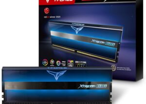 TF10D416G400HC18JDC0 XTREEM ARGB DDR4 16GB RAM Kit 4000MHz CL18 TEAMGROUP T-Force XTREEM ARGB DDR4 16GB RAM Kit (2x8GB) 4000MHz CL18 1.35 V (PC4 25600)DESKTOP MEMORY - OC Profile Supports Intel & AMD - Auto Overclocking - Translucent Mirror ARGB Finish | Metallic BLUE TF10D416G4000HC18JDC01