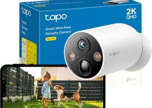 TAPO-C425 Wire-Free Tapo C425 Outdoor Security Camera TP-Link 𝗧𝗮𝗽𝗼 C425 Wire-Free Outdoor Security Camera, 2K, Battery, Magnetic Mount Wireless Camera, 150° FOV, SD/Cloud Storage, Ai Person/Vehicle Detection , Full Color Night Vision , Two Way Audio 