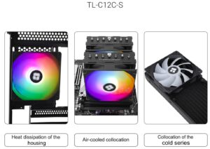 TL-C12RB-S-V2 BLACK ARGB CPU Fan 120mm 4pin PWM Thermalright TL-C12RB-S-V2 CPU Fan 120mm BLACK ARGB Case Cooler Fan, 4pin PWM Silent Computer Fan with S-FDB Bearing Included, Up to 1500RPM Cooling Fan | BLACK ; 1PCS