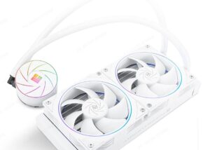 TL-S12-W Aqua Elite 240 WHITE ARGB V2 CPU Liquid Cooler Thermalright Aqua Elite 240 WHITE ARGB V2 CPU Liquid Cooler, High Performance AIO with 2x 120 mm Fans - 2000 RPM Fan Speed - 2.21 mm H2O Air Pressure - 3 PIN 5V Connector | WHITE