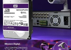 WD122PURX-85C62Y0 12TB WD Purple AI Surveillance Internal HDD Western Digital 12TB WD Purple AI Surveillance Internal Hard Drive HDD - 7200 RPM, SATA 6 Gb/s, 256 MB Cache, 3.5" - WD122PURX