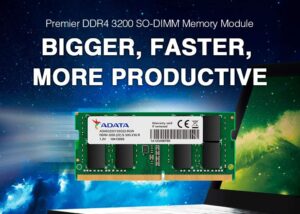 AD4S32008G22-SGN 8GB DDR4 RAM 3200MHz for Notebook Laptop ADATA Premier 8GB DDR4 RAM 3200MHz for Notebook Laptop CL22 PC4-25600 260-Pin SODIMM Memory  Single Module | GREEN AD4S32008G22-SGN