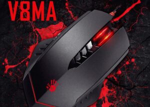 MS-BLOODY-V8MA V8MA Ultra Core 3 Optical PC Gaming Mouse BLOODY V8MA Ultra Core 3 Optical PC Gaming Mouse - 3200DPI with X'Glide Metal Mouse Feet for Precision Handling - 8 Programmable Buttons for Macros/Scripting/Automation - Ideal for Palm Grip  | BLACK 