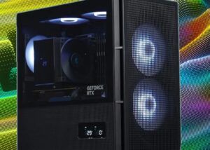 R-CH360-BKAPE3D-G-1 DEEPCOOL CH360 DIGITAL ARGB mATX Gaming Case DEEPCOOL CH360 DIGITAL ARGB mATX Gaming Case - Supports Mini-ITX / Micro-ATX -  Build in One 120mm & Two 140mm ARGB Fans | REAL-TIME DUAL-STATUS DIGITAL DISPLAY  | USB3.0, Audio , TYPE-C Front I/O Ports | Tempered Glass Window | BLACK