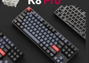 K8P-J1 Pro QMK VIA TKL Mechanical Keyboard Red Switch Keychron K8 Pro QMK/VIA Wireless Mechanical Keyboard, TKL Custom Programmable Macro Wired Keyboard with Gateron G Pro Red Switch, Connect with up to 3 Devices via Bluetooth 5.1, or USB Type-C , RGB Backlit, PBT Keycaps for Mac Windows Linux | K8P-J1