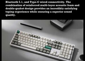 Q6M-P4 Customizable MX RGB Keyboard Banana Switch Keychron Q6 Max QMK/VIA Wireless Customizable Mechanical RGB Keyboard with Gateron Jupiter Banana Switches 100% Full-size Layout; Full Aluminum Body ; Hot-Swappable Double-shot PBT keycaps ; 256KB Flash Core ; 1000Hz Polling Rate 2.4 GHz wireless, Bluetooth 5.1, and Type-C wired Connectivity ; Double-gasket ; for Mac & Windows