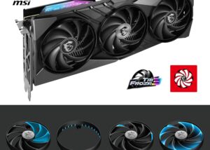 912-V517-084 GeForce RTX 4060 Ti GAMING X SLIM 16GB GDDR6 MSI GeForce RTX™ 4060 Ti GAMING X SLIM 16GB GDDR6 ; PCI Express 4.0 x8 Interface , 2670 MHz Clock  Boost ; 4352 CUDA Cores ; DirectX 12 Ultimate ; OpenGL 4.6 ; DisplayPort x 3 (v1.4a)  HDMI™ x 1 | BLACK