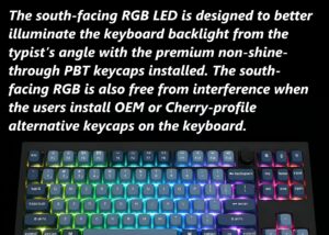 V3M-D1 TKL Mechanical RGB Keyboard Red Switch Keychron V3 Max QMK/VIA Wireless TKL Mechanical RGB Keyboard with Gateron Jupiter Red Switches ; 1000 Hz polling rate 2.4 GHz wireless and Bluetooth 5.1 Connectivity ;  Fully Customizable ; OSA Profile Double-shot PBT keycaps ; Type-C Type-A Dual Receivers ; Hot-swappable , for macOS & Windows