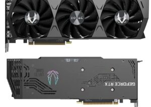 ZT-A30710D-10P-USED GeForce RTX 3070 Ti Trinity OC 8GB GDDR6X RGB ZOTAC GAMING GeForce RTX 3070 Ti Trinity OC 8GB GDDR6X 256-bit 19 Gbps PCIE 4.0 Gaming Graphics Card, IceStorm 2.0 Advanced Cooling, SPECTRA 2.0 RGB Lighting |USED ZT-A30710Q-10P