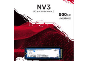 SNV3S/500G NV3 PCIe 4 NVMe SSD 500GB Capacity 5000MBs Kingston’s NV3 PCIe 4.0 NVMe SSD  500GB Capacity - Gen 4x4 NVMe PCIe performance - Up to 5,000MB/s read, 3,000MB/s write - Acronis Cloning Software  -  Supports M.2 Connectors | SNV3S/500G