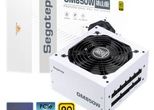 GM8500W-ATX-3.1-WH White PSU 850W 80Plus Gold PCIe 5 Full Modular Segotep GM8500W White 850W PCIe 5.0 Full Modular 80 Plus Gold PSU ATX 3.1 Gaming Power Supply, 12VHPWR Cable, 12+4PIN port and Dual 6+2Pin ports for Different Graphics Cards, Silent Fan mode | WHITE 