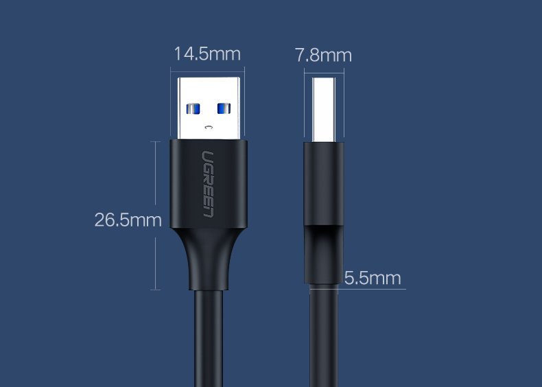 🔍 UGREEN 10310 USB 2.0 MALE TO MALE CABLE 1.5M