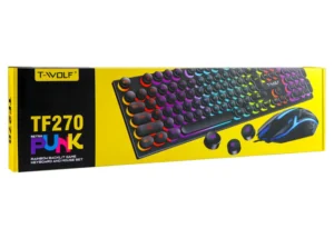 T-IVOLF TF270 RAINBOW BLACKLIT GAME RGB WIRED COMBO KEYBOARD