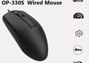 A4TECH-OP-330S A4TECH OP-330S USB Wired Silent Mouse 1200 DPI A4TECH OP-330S Wired Mouse: Durable Button Life, 1200 DPI Precision, Silent Clicks, Wider Scroll Wheel, 4-Way Scrolling, 8-in-One Gestures, Hyper-Fast Scrolling, Contoured Design , USB Connectivity | BLACK