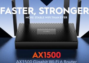 WR1500-EU AX1500 Dual Band Wi-Fi 6 Router Access Point Cudy AX1500 Dual Band Wi-Fi 6 Router, 802.11ax Internet Router, Access Point, 4 5dBi Antennas, MU-MIMO, Beamforming, OFDMA, WPA3, WR1500