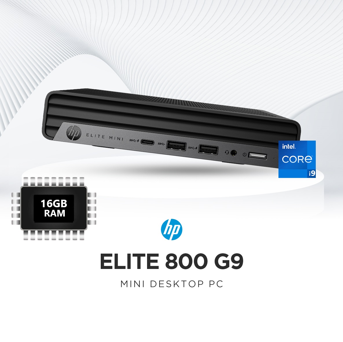 HP Elite Mini 800 G9 Desktop i9-12900T 16GB RAM 256GB NVMe