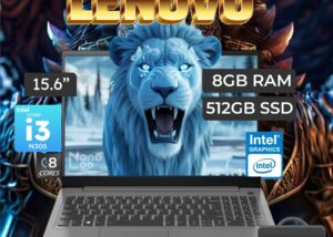 2XB009DAD IdeaPad Slim Core i3-N305 8GB RAM 512GB SSD Lenovo IdeaPad Slim 3 15IAN8 Intel® Core™ i3-N305 | 8GB DDR5 RAM ; 512GB SSD NVMe® | Intel® UHD Graphics | 15.6" FHD TN Display | English Arabic Keyboard | DOS | + Lenovo® Bag | Arctic Grey