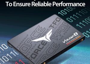 T253TZ256G0C101 VULCAN Z 256GB SSD SATA 3 Internal Team Group T-FORCE  VULCAN Z 256GB SSD  2.5" SATA III 3D NAND Internal Solid State Drive ; up to 520 MBPs Read up to 450 MBPs Write ; 200TB ; Shock & Vibration Resistant | BLACK T253TZ256G0C101