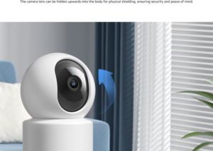 BHR8683GL Xiaomi Smart Security Surveillance Camera 2K Xiaomi Smart Camera C301 2340P (3MP) 360° WiFi Camera for Indoor Use, Human AI Detection, Intelligent Siren, Bi-Directional Audio, Night Vision, Compatible with Alexa and OK Google, White