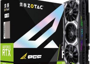 ZOTAC-3070-PGF-USED Zotac RTX 3070 OC PGF 8GB GDDR6 256-bit PCI Express 4.0 16x Zotac GeForce® RTX 3070-8GD6 PGF OC 8GB GDDR6 ; 256-bit PCI Express 4.0 16x Video Card ; 14000 MHz Memory Frequency ; 1785 MHz Boost ; PGF Triple Fan Radiator ; Microsoft DirectX® 12 Ultimate ; 3x Display Support & HDMI 2.1