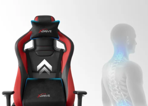 XD-ANK-K/S BLACK RED Leather Professional Gaming Chair xDrive AKDENİZ Ergonomic Neck & Lumbar Pillows with Adjustable Support, Dual Mechanism Recline, 3D Armrests, Superior Quality Foam, Class 4 Gas Lift & Sturdy Metal Feet – Perfect for Long Gaming & Work Sessions | BLACK RED