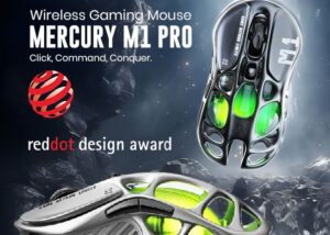 GRAVASTAR-M1-PRO-GRY GravaStar Wireless Gaming Mouse Mercury M1 Pro GravaStar Wireless Gaming Mice Mercury M1 Pro, Lightweight Magnesium Alloy Gaming Mouse, 26,000 DPI, PAW3395DM Sensor, Tri Mode Connection, Support 4K, Up to 200 Hours Battery Life | Gunmetal Gray