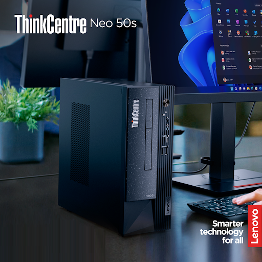 11T000GGGP LENOVO Desktop i5-12400 8GB RAM 512 SSD LENOVO ThinkCentre neo 50s Desktop Intel® Core™ i5-12400 | 8GB DDR4 RAM ; 512 SSD | DOS | 7-in-1 Card Reader ; 1W Speakers ; DVD±RW | Intel® UHD Graphics | with USB Calliope Keyboard & Mouse | BLACK