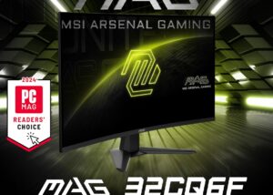 9S6-3DC91M-008 32 inch QHD 180Hz Curved Gaming Monitor MSI MAG 32CQ6F 31.5" QHD 180Hz 1500R Curved Gaming Monitor 0.5ms (GTG) Rapid VA Panel; 2560 x 1440 (WQHD) High Resolution ; VESA Display HDR 400  ; Adaptive Sync ; Tilt Adjustability ; AI Vision Enhanced | BLACK 