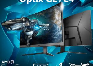 9S6-3CA91T-011 27 inch Curved Gaming Monitor 165Hz 1ms VA MSI Optix G27C4 27" 1500R Curved FHD Gaming Monitor 165Hz 1ms ; VA Panel ; Wide Color Gamut ; Anti-glare ; Frameless ; AMD FreeSync ;  Tilt Adjustment ; 1x DP (1.2a) & 2x HDMI™ (1.4b) | BLACK