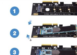 SPB043 NVMe PCIe Adapter M Key M2 NVME SSD to PCI-e NVMe PCIe Adapter, M Key M.2 NVME SSD to PCI-e 3.0 x4 Host Controller Expansion Card with Low Profile Bracket, PCIe NVME Adapter for PC Desktop Support 2230 2242 2260 2280 | SPB043