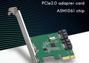 PCIe 1X to 2 SATA3 Expansion card