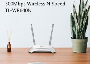 TL-WR840N TP-Link 300Mbps Wireless N Router TL-WR840N TP-Link 300Mbps Wireless N Router TL-WR840N - High-Speed Internet Connectivity, 5dBi Antennas, Multiple Operation Modes (Router, Access Point, Range Extender), Secure Wi-Fi, Parental Controls & Easy Setup for Medium-Sized Homes