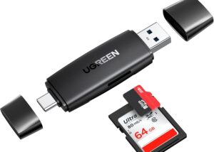 UGREEN-80191 UGREEN USB-A USB-C SD Card Reader OTG Micro UGREEN SD Card Reader USB 3.0 USB C Memory Card Reader OTG Card Adapter for SD Micro SD SDHC SDXC MMC Card Compatible with MacBook Pro Air Mi Galaxy S20 iPad Pro 2020 Surface Pro Computer Laptop | 80191