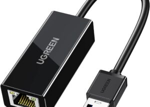 UGREEN-50307 UGREEN USB C to Ethernet RJ45 GIGABIT Adapter UGREEN USB C to Ethernet Adapter, 1000Mbps, RJ45, Driver-Free, Compatible with Windows, MacOS, iPadOS, ChromeOS, Android, Laptop, Tablet, Smartphone | BLACK 50307