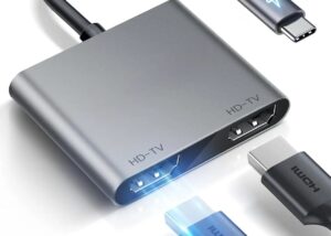 USB C to Dual HDMI Adapter